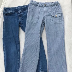 2 Pairs Of 5t carter’s & Oshkosh girls jeans